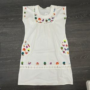 Vintage Embroidered Midi Dress